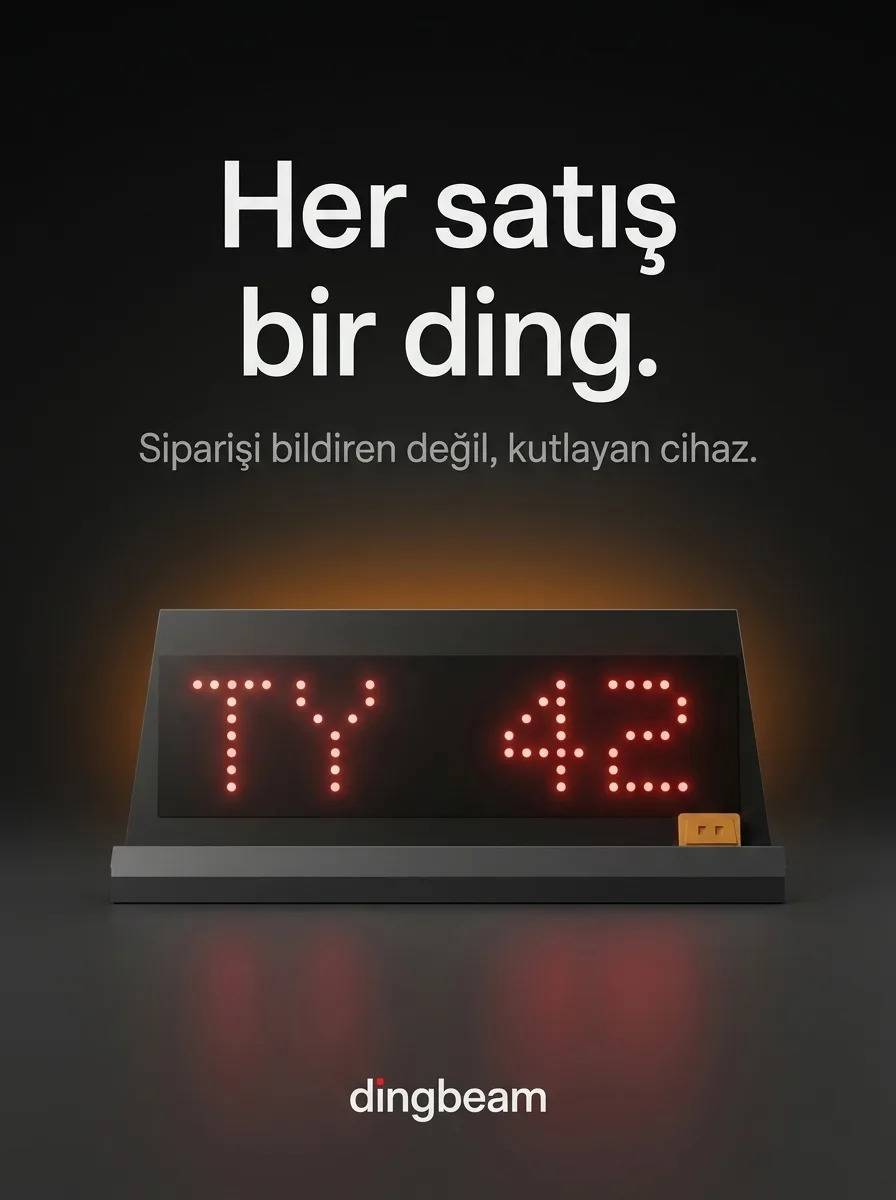 Her satış bir ding afişi
